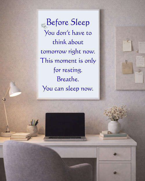 Before Sleep – Elegant Night Reflection Print (Instant Download)