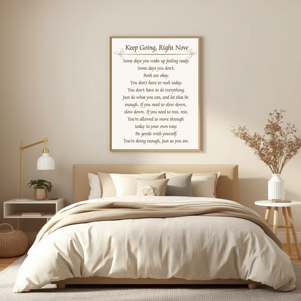 Keep Going - Motivational Reflection Print (Instant Download)